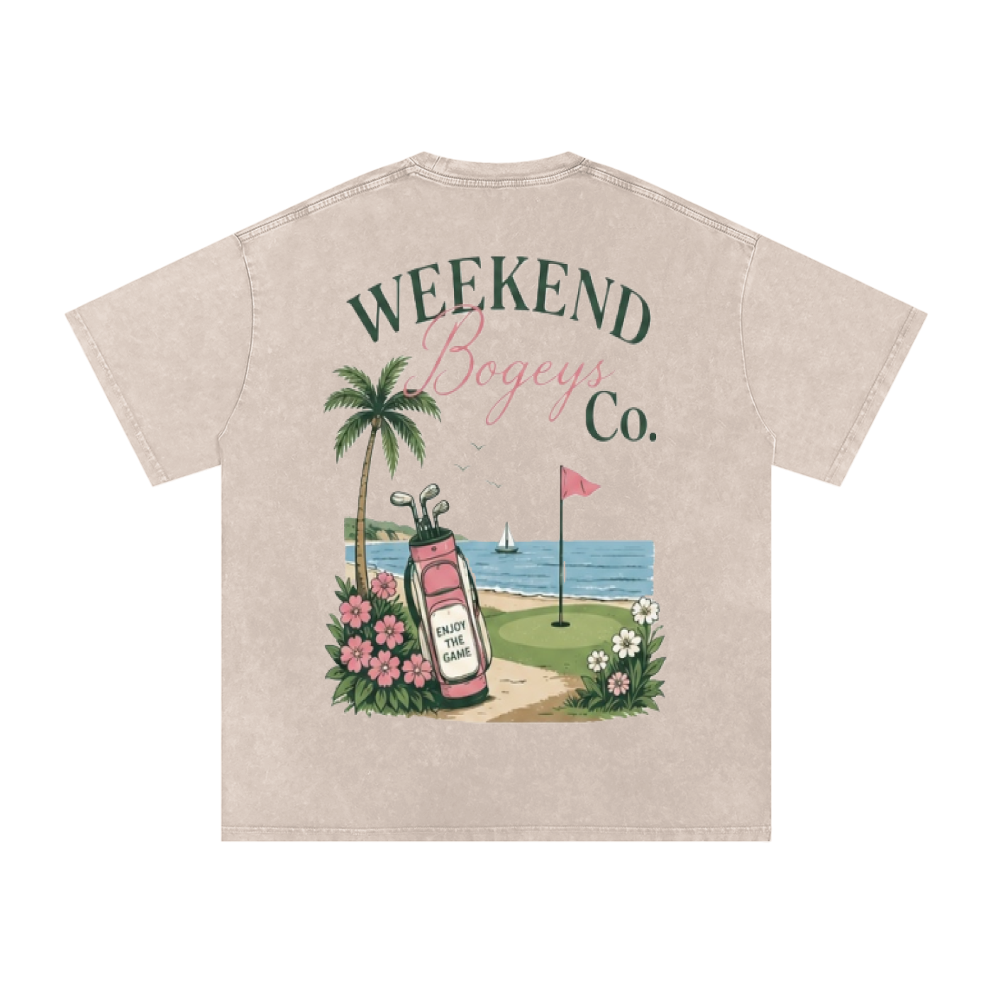 Weekend Bogeys “Vacation Round” Oversized Tee